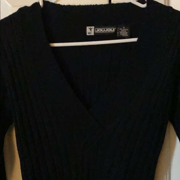 Black ribbed sweater - Picture 2 of 2